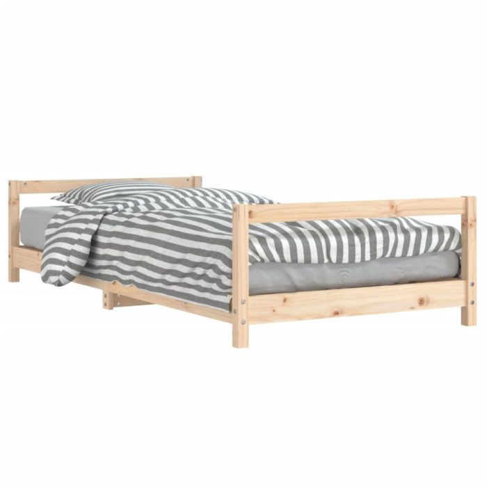 vidaXL Barnesengeramme 90×200 cm heltre furu