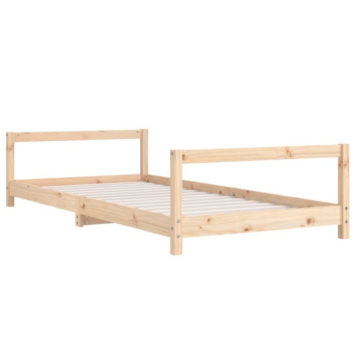 vidaXL Barnesengeramme 90×200 cm heltre furu