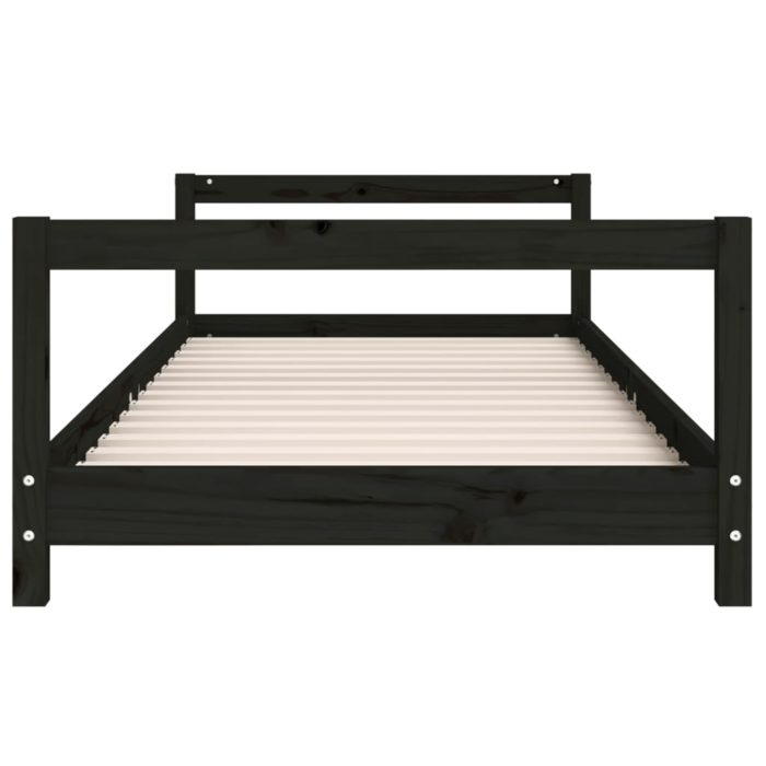 vidaXL Barnesengeramme svart 90×200 cm heltre furu