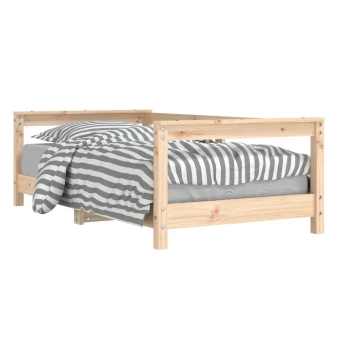 vidaXL Barnesengeramme 70×140 cm heltre furu