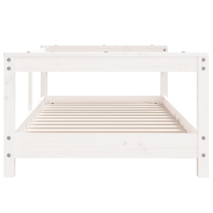 vidaXL Barnesengeramme hvit 70×140 cm heltre furu