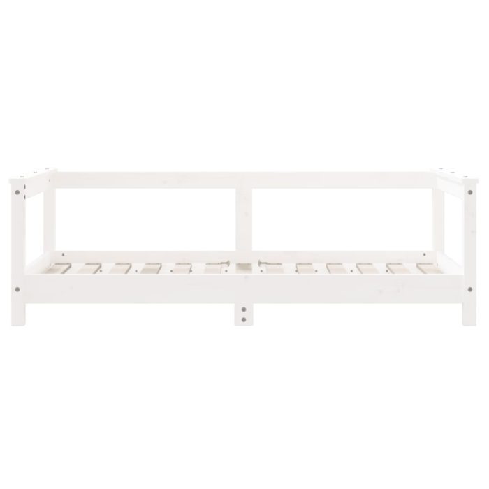 vidaXL Barnesengeramme hvit 70×140 cm heltre furu