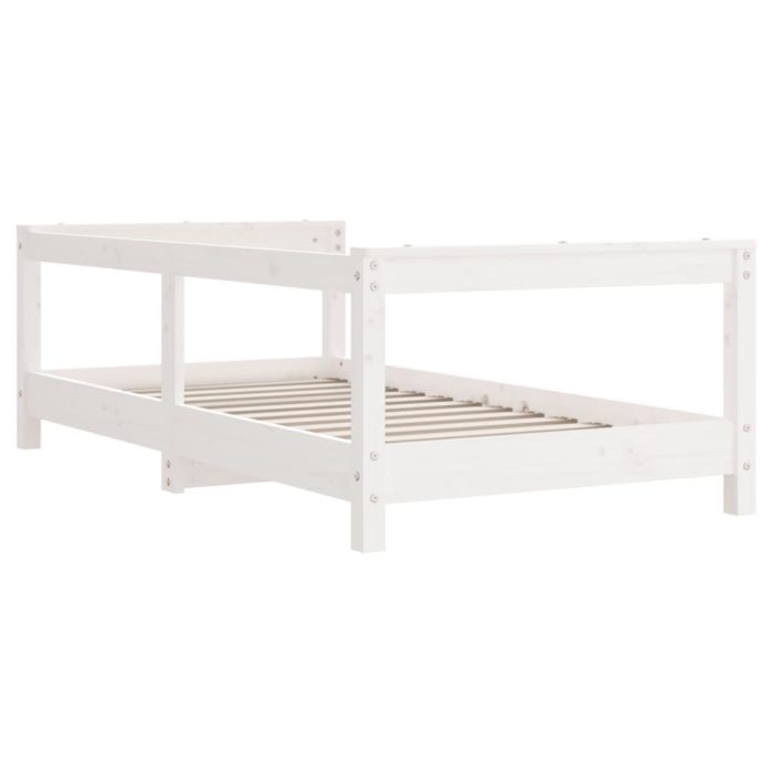 vidaXL Barnesengeramme hvit 70×140 cm heltre furu