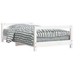 vidaXL Barnesengeramme hvit 80×160 cm heltre furu