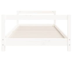 vidaXL Barnesengeramme hvit 80×160 cm heltre furu