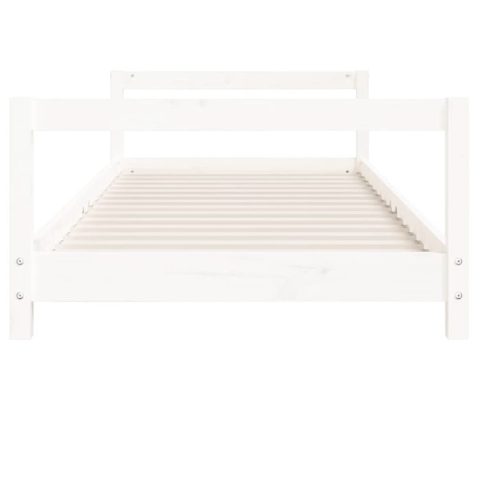 vidaXL Barnesengeramme hvit 80×160 cm heltre furu