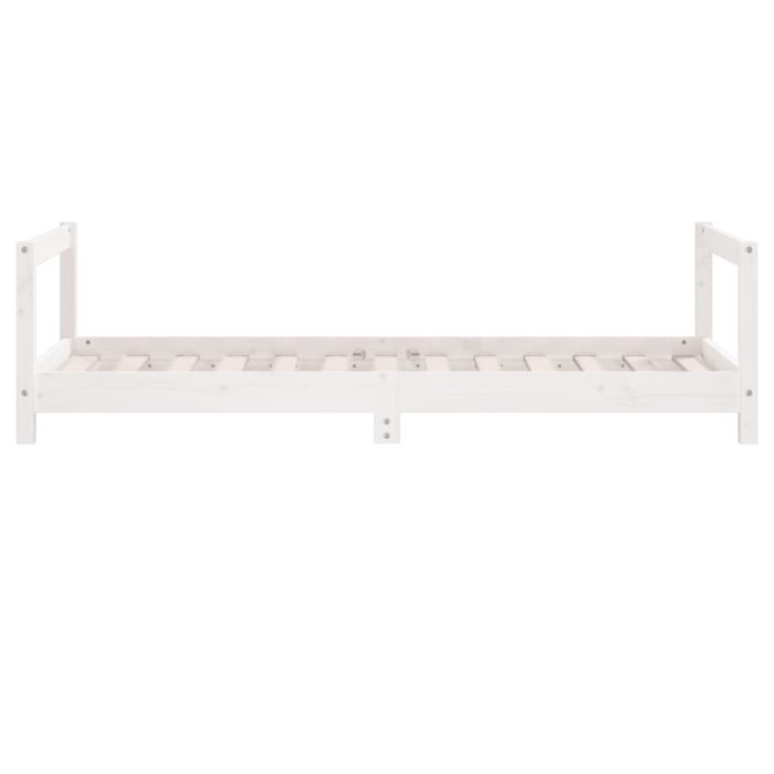 vidaXL Barnesengeramme hvit 80×160 cm heltre furu