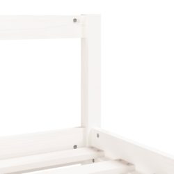 vidaXL Barnesengeramme hvit 80×160 cm heltre furu