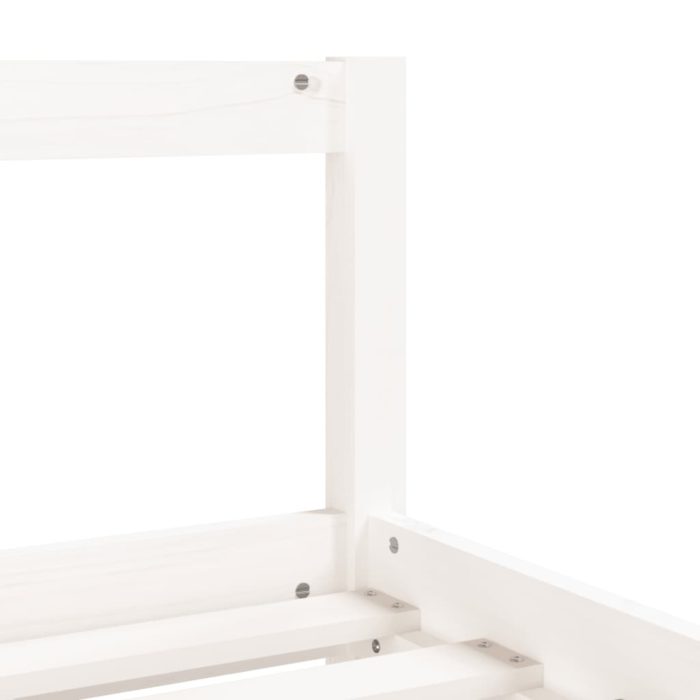 vidaXL Barnesengeramme hvit 80×160 cm heltre furu