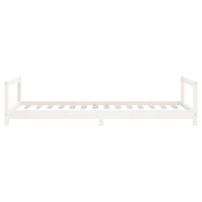 vidaXL Barnesengeramme hvit 90×190 cm heltre furu
