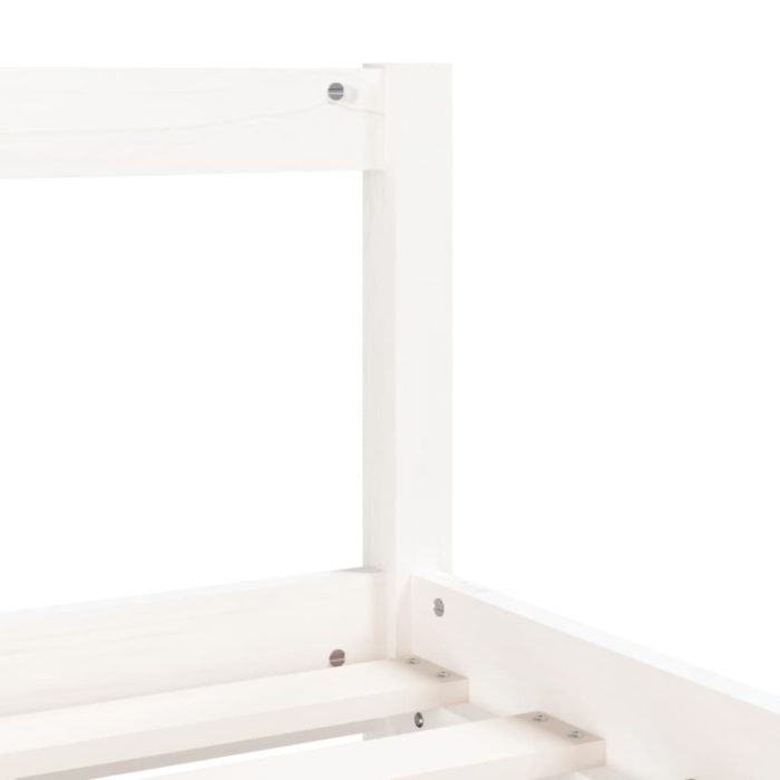 vidaXL Barnesengeramme hvit 90×190 cm heltre furu
