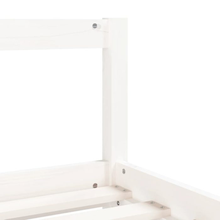 vidaXL Barnesengeramme med skuffer hvit 90×200 cm heltre furu