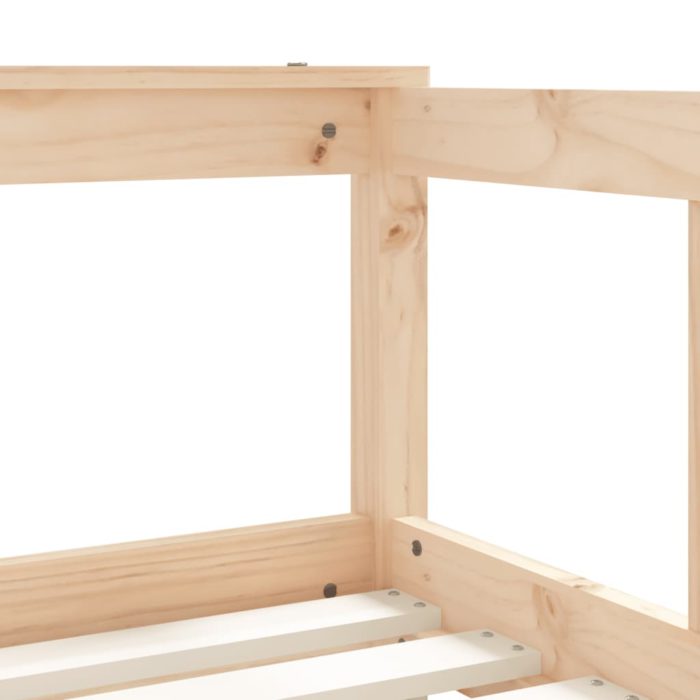 vidaXL Barnesengeramme med skuffer 70×140 cm heltre furu