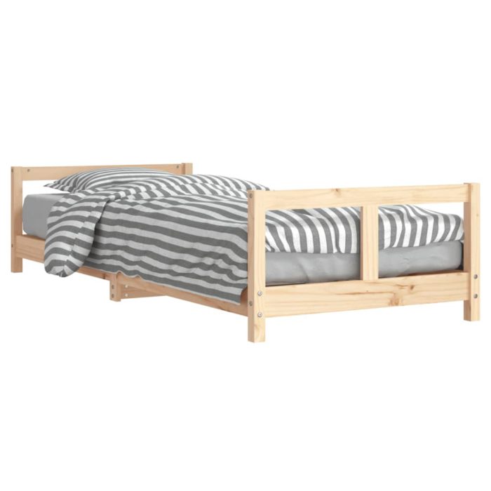 vidaXL Barnesengeramme 80×200 cm heltre furu