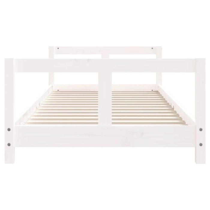 vidaXL Barnesengeramme hvit 80×200 cm heltre furu