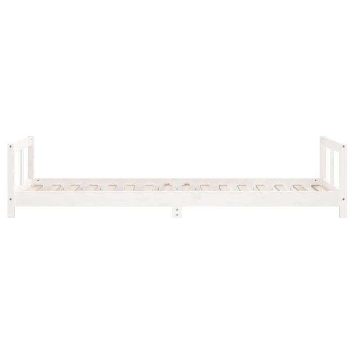 vidaXL Barnesengeramme hvit 80×200 cm heltre furu
