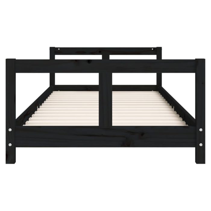 vidaXL Barnesengeramme svart 80×200 cm heltre furu