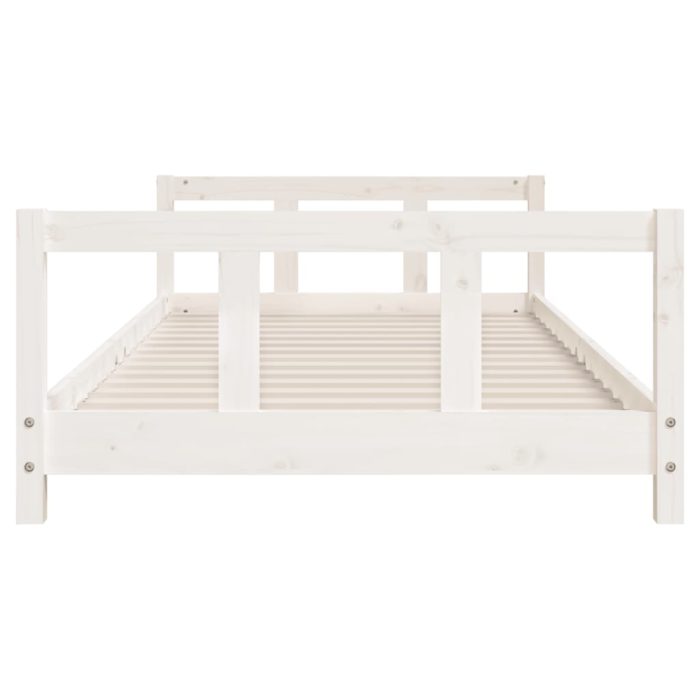 vidaXL Barnesengeramme hvit 90×200 cm heltre furu