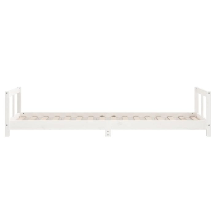 vidaXL Barnesengeramme hvit 90×200 cm heltre furu
