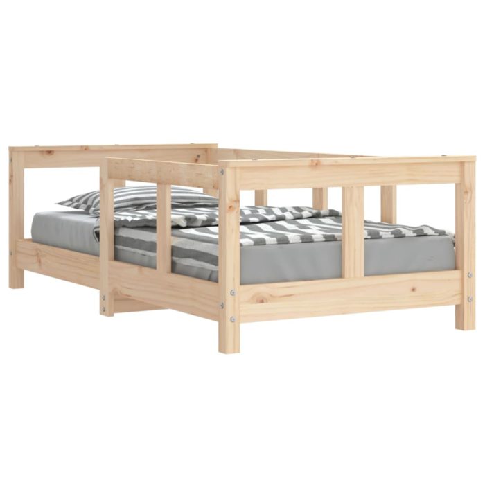 vidaXL Barnesengeramme 70×140 cm heltre furu