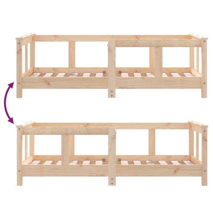 vidaXL Barnesengeramme 70×140 cm heltre furu