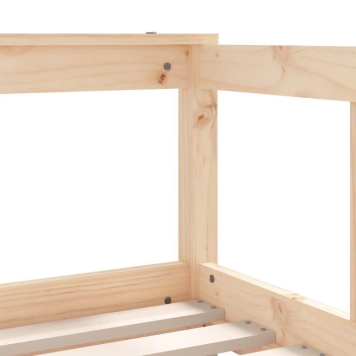 vidaXL Barnesengeramme 70×140 cm heltre furu