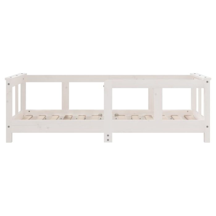 vidaXL Barnesengeramme hvit 70×140 cm heltre furu