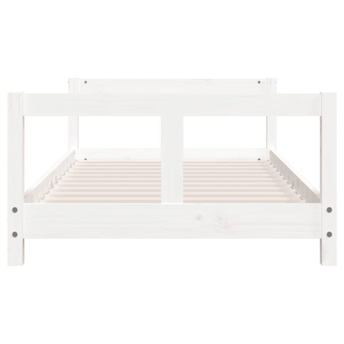 vidaXL Barnesengeramme hvit 80×160 cm heltre furu