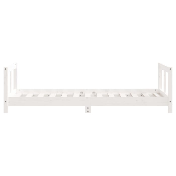 vidaXL Barnesengeramme hvit 80×160 cm heltre furu