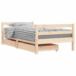 vidaXL Barnesengeramme med skuffer 80×160 cm heltre furu