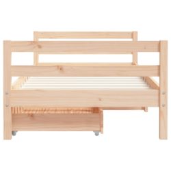vidaXL Barnesengeramme med skuffer 80×160 cm heltre furu