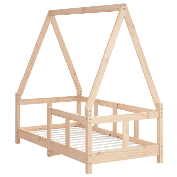 vidaXL Barnesengeramme 70×140 cm heltre furu