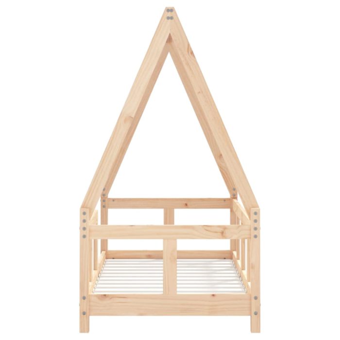 vidaXL Barnesengeramme 70×140 cm heltre furu
