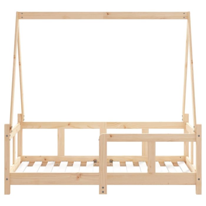 vidaXL Barnesengeramme 70×140 cm heltre furu