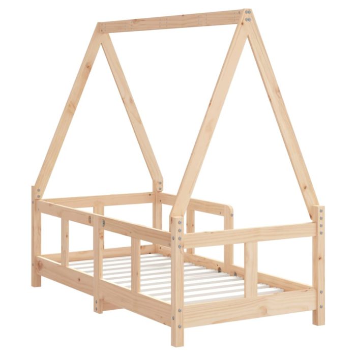 vidaXL Barnesengeramme 70×140 cm heltre furu
