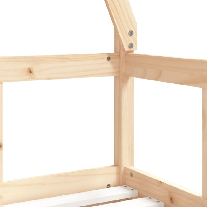 vidaXL Barnesengeramme 70×140 cm heltre furu
