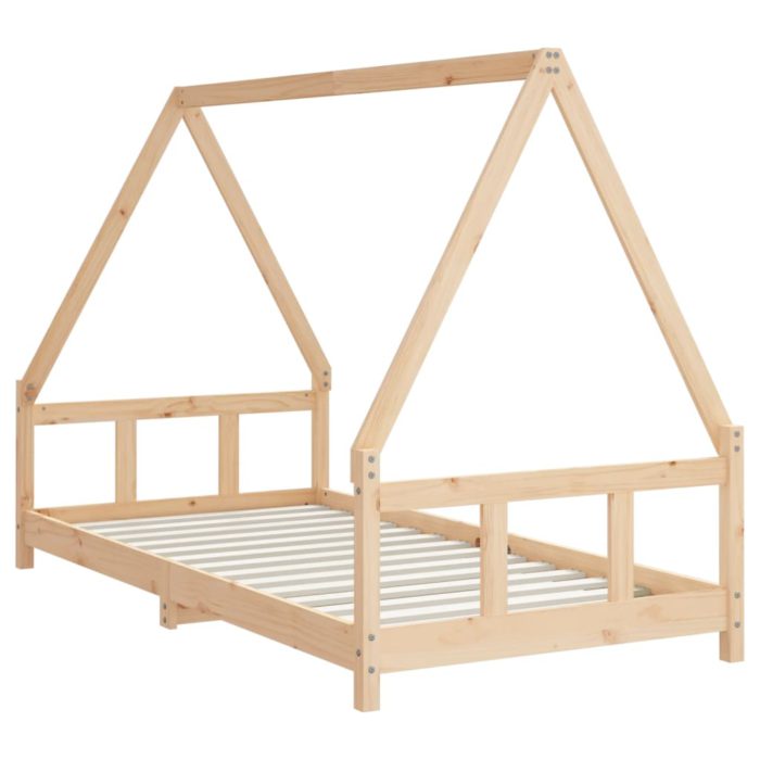 vidaXL Barnesengeramme 90×190 cm heltre furu