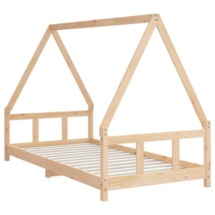 vidaXL Barnesengeramme 90×190 cm heltre furu