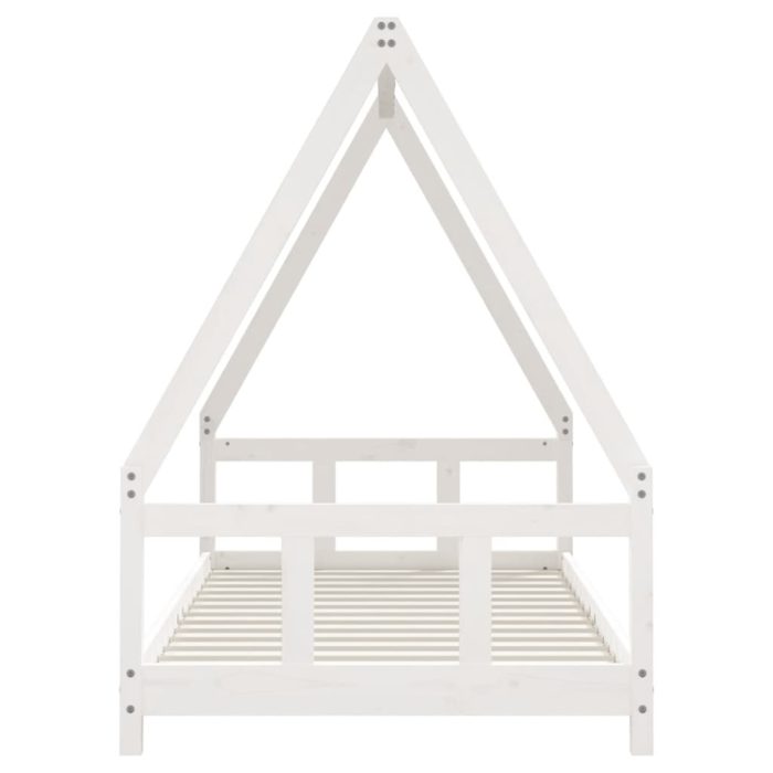 vidaXL Barnesengeramme hvit 90×190 cm heltre furu