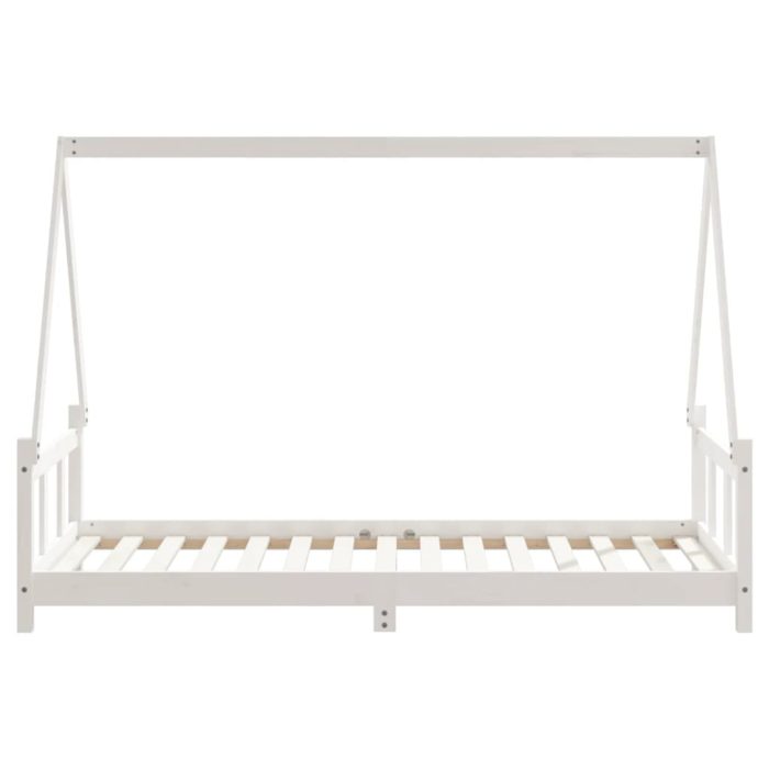 vidaXL Barnesengeramme hvit 90×190 cm heltre furu