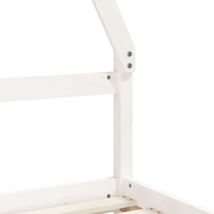 vidaXL Barnesengeramme med skuffer hvit 90×200 cm heltre furu