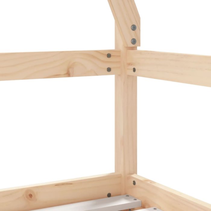 vidaXL Barnesengeramme med skuffer 70×140 cm heltre furu