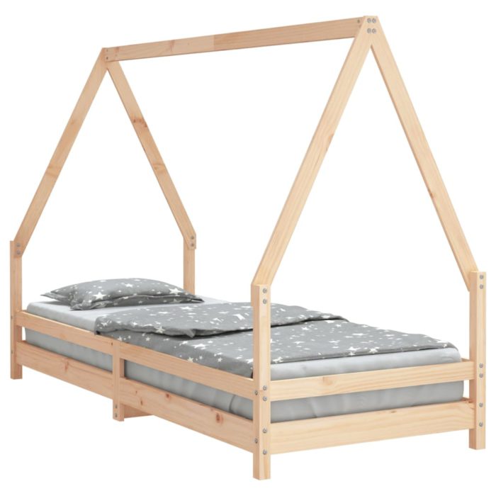 vidaXL Barnesengeramme 80×200 cm heltre furu