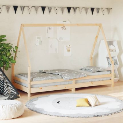 vidaXL Barnesengeramme 80×200 cm heltre furu