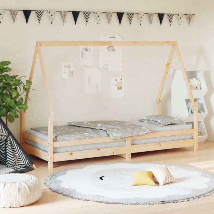 vidaXL Barnesengeramme 80×200 cm heltre furu