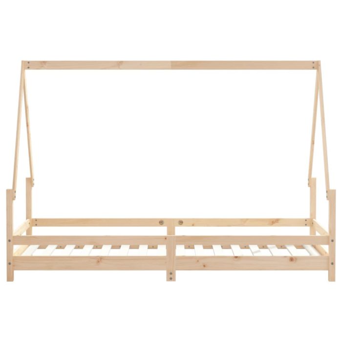 vidaXL Barnesengeramme 90×200 cm heltre furu