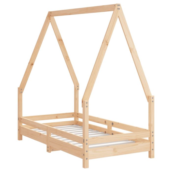 vidaXL Barnesengeramme 70×140 cm heltre furu