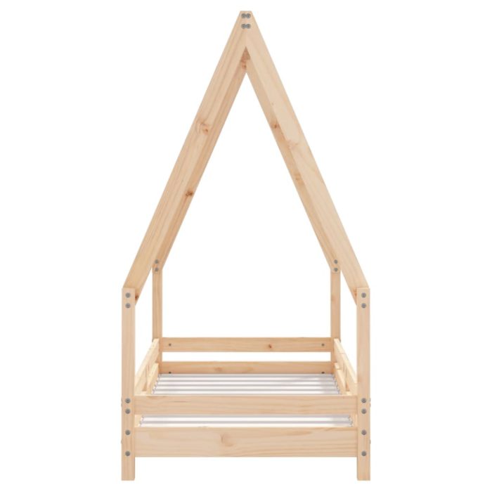 vidaXL Barnesengeramme 70×140 cm heltre furu