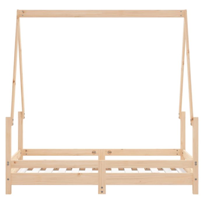 vidaXL Barnesengeramme 70×140 cm heltre furu