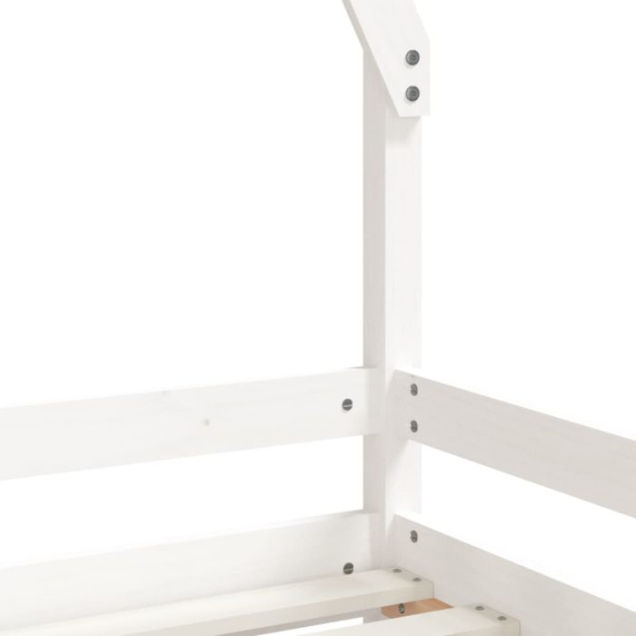 vidaXL Barnesengeramme hvit 70×140 cm heltre furu